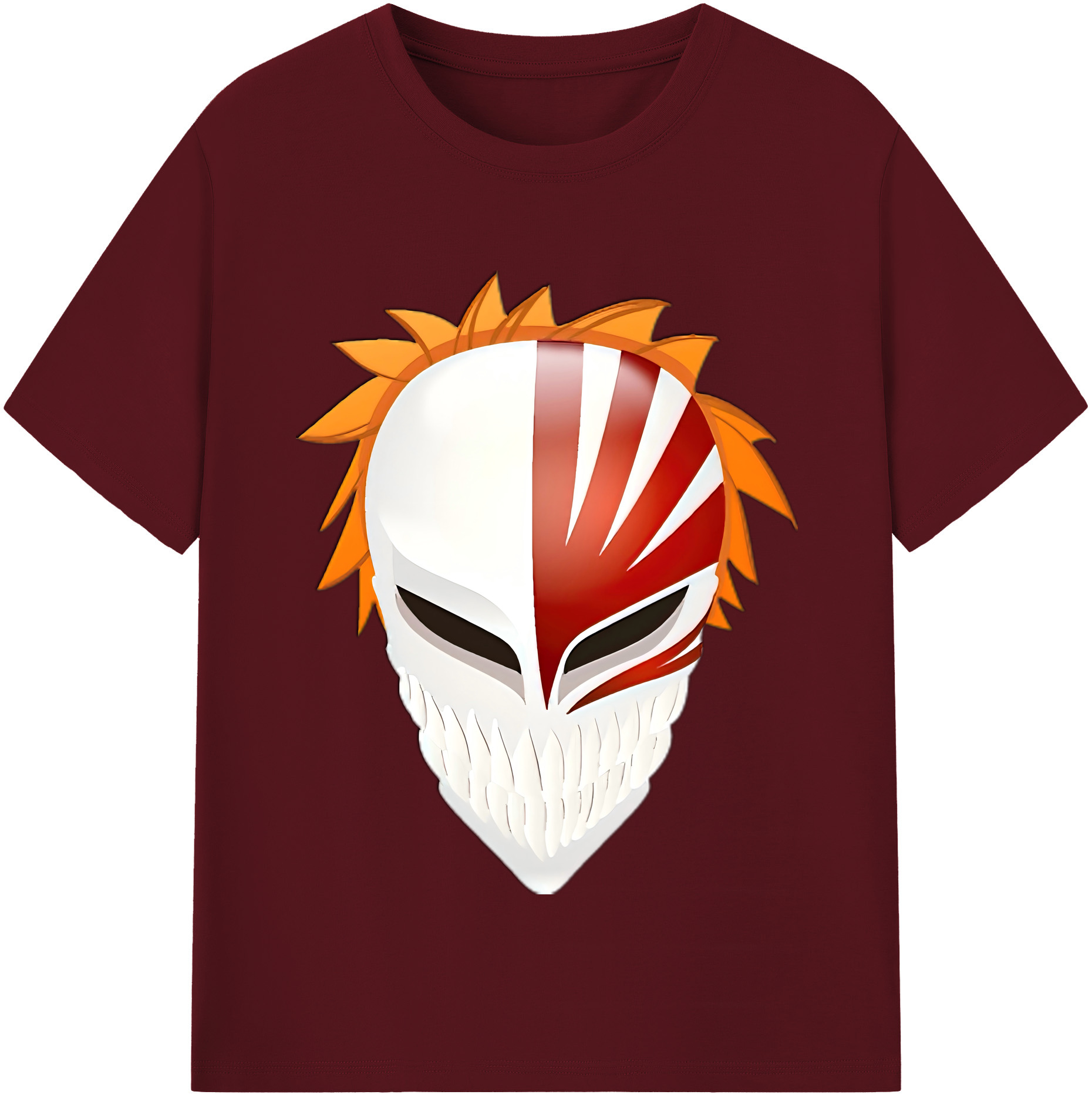 （画像用） ブリーチ 黒崎一護（くろさき いちご）BLEACH Kurosaki Ichigo 綿100％半袖Tシャツ（フロントプリント）